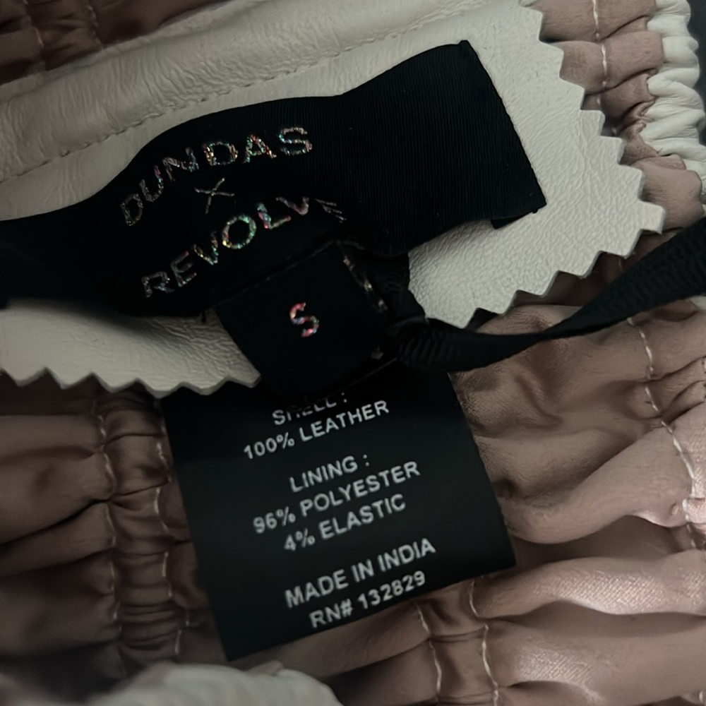 REVOLVE ARYN LEATHER CROP TOP S - Picture 4 of 8